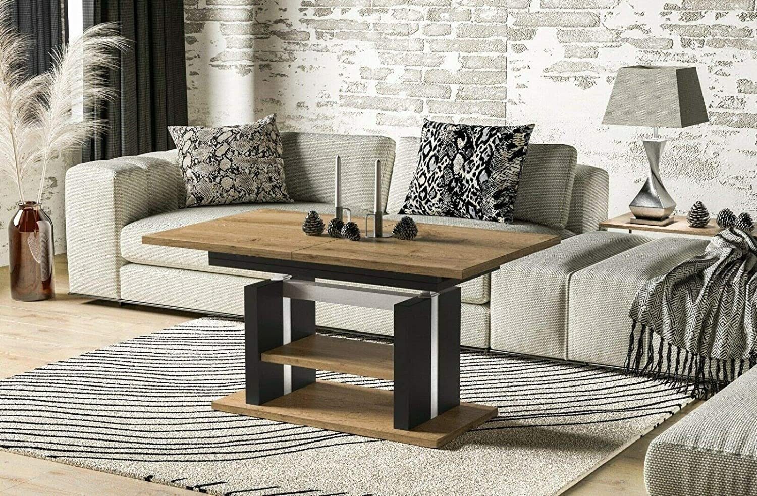 EndoMoebel Couchtisch Dior 110cm 170cm ausziehbar und